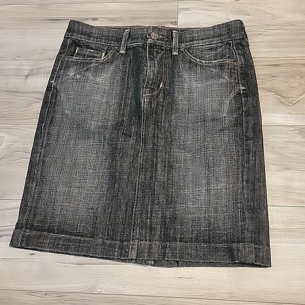 Citizens Of Humanity Pencil Skirt Womens 28 Black Denim Vintage‎